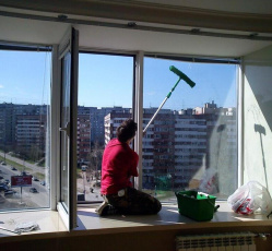 Мытье окон в однокомнатной квартире Видное